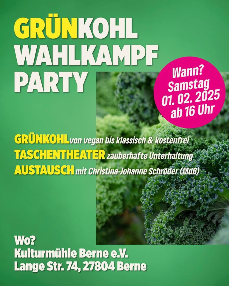 GRÜNkohl-Wahlkampfparty