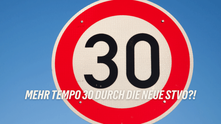 „Mehr Tempo 30 durch die neue StVO?!“
